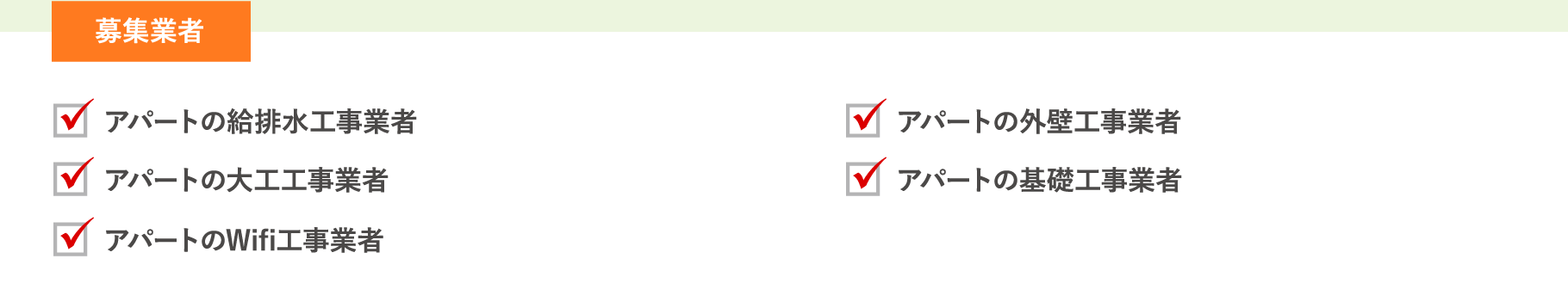 求める条件